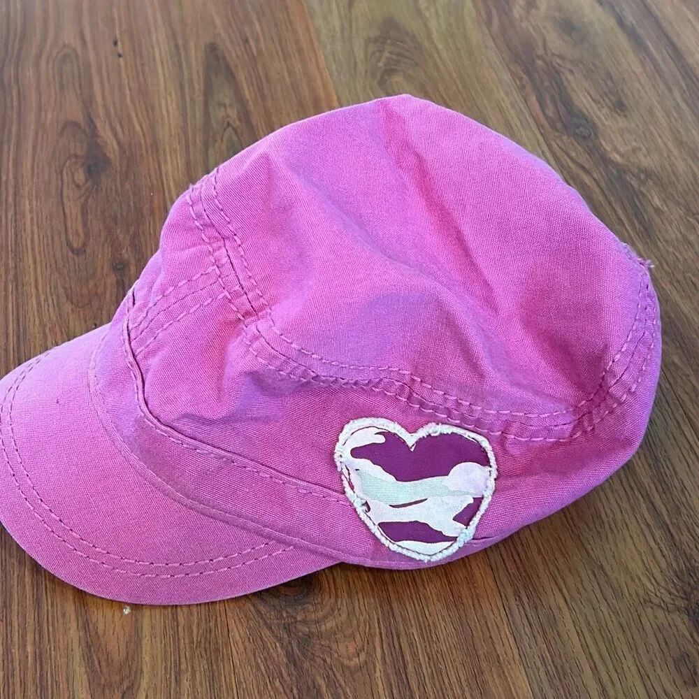 Life is Good pink military hat with camo heart